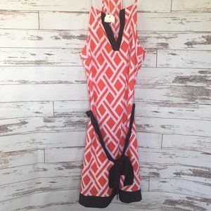 Mud Pie White/Red Chevron Dress